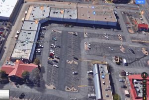 Paradise Square Shopping Center Overhead View